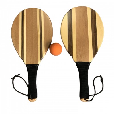 Hot Sale Solid Wood Beach Tennis Rackets Set beach tennis paddle rackets