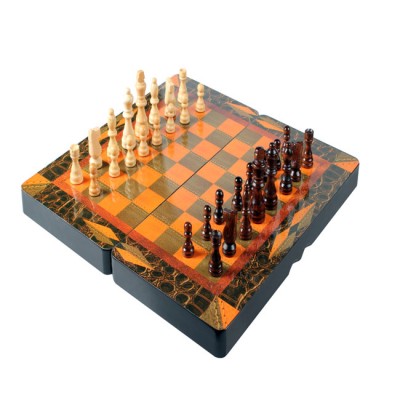 2015 New Design 2 In 1 Combination Chess &Bcakgammon Board Game