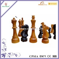 wooden outdoor chess set