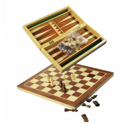 MDF Backgammon and Chess (2 in 1)